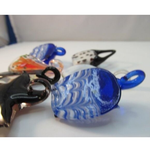 Variety of 7 Murano Art Glass Pendants - Picture 8 of 14